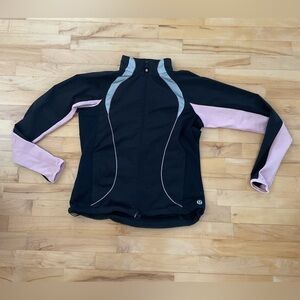 Lululemon running jacket with reflective details.